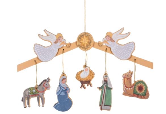 NATIVITY MOBILE CARDBOARD ORN