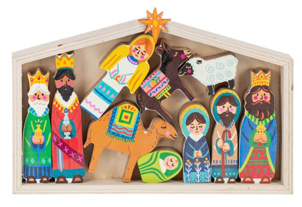 CHILDS NATIVITY 11PC WOOD