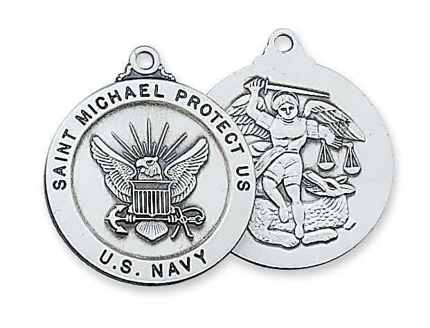 SS U.S. NAVY MEDAL 24&quot; CHAIN