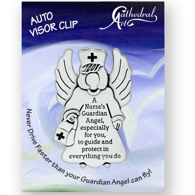 NURSE'S GUARDIAN ANGEL VISOR CLIP