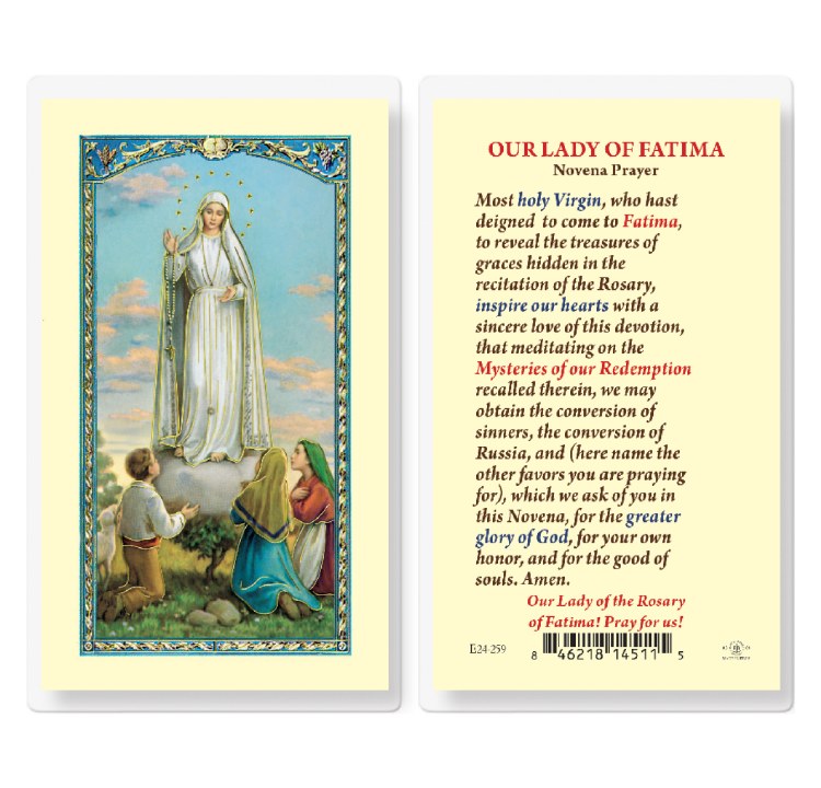 OUR LADY OF FATIMA NOVENA PRAYER