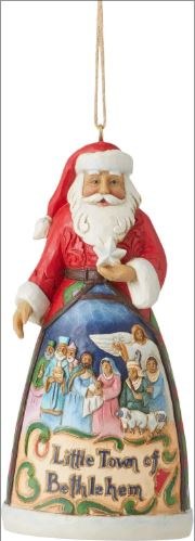 O LITTLE TOWN SANTA ORNAMENT