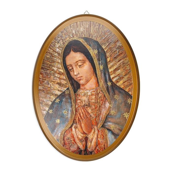 OVAL OUR LADY OF GUADALUPE IMAGE