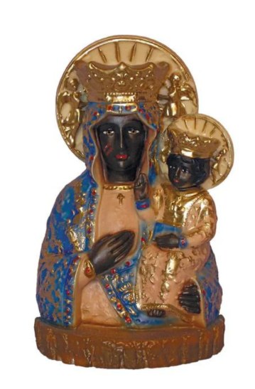 OUR LADY OF CZESTOCHOWA BUST 7.75"