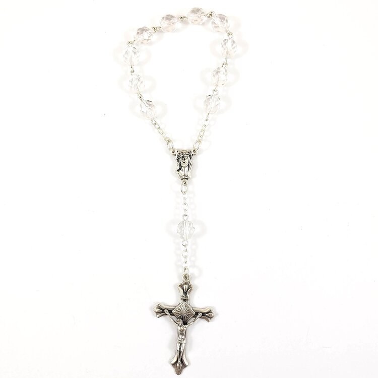 ONE DECADE CRYSTAL ROSARY