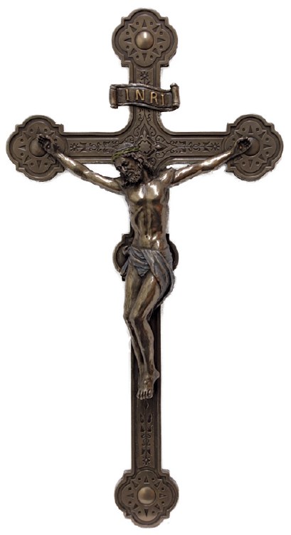 ORNATE WALL CRUCIFIX