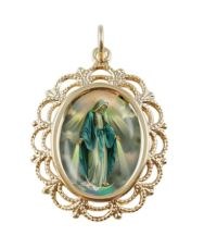 OUR LADY OF GRACE PHOTO MEDAL
