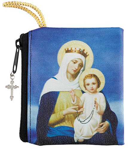 OUR LADY OF THE ROSARY ZIPPERED ROSARY CASE