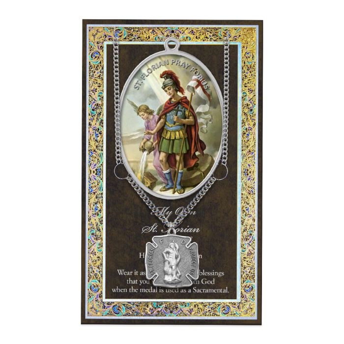 ST FLORIAN MEDAL AND FOLDER