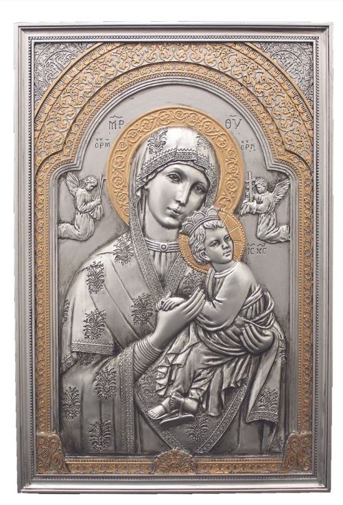 PEWTER/GOLD OUR LADT PERPETUAL HELP