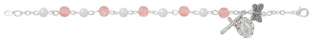 6.5'' PINK BUTTERFLY BRACELET