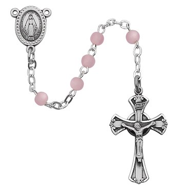 PINK CHILD'S ROSARY