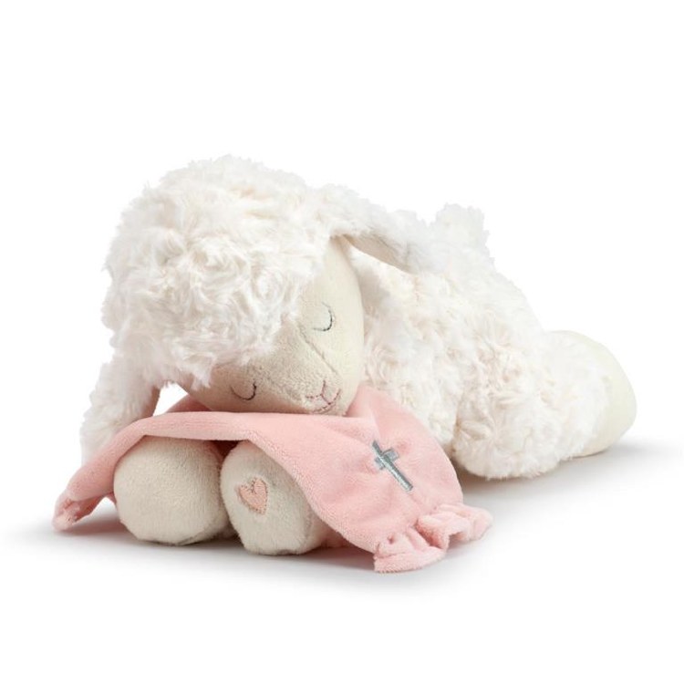 PINK GOODNIGHT PRAYER LAMB