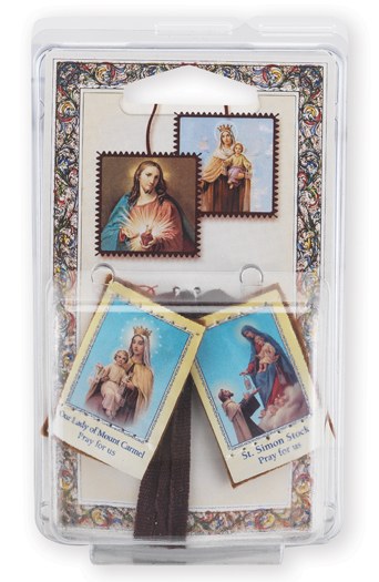 1&quot; BROWN SCAPULAR