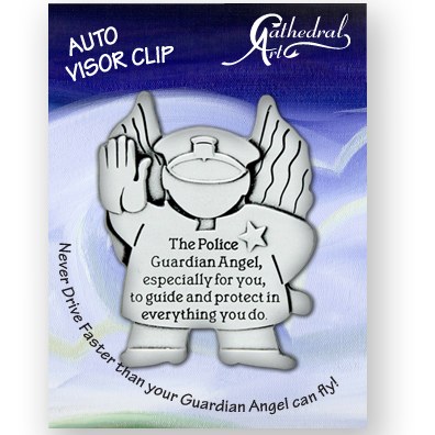 POLICE GUARDIAN ANGEL VISOR CLIP