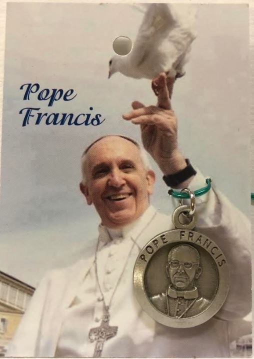 POPE FRANCIS 1" ROUND MEDAL