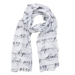 PRAY, HOPE, DON'T WORRY SCARF