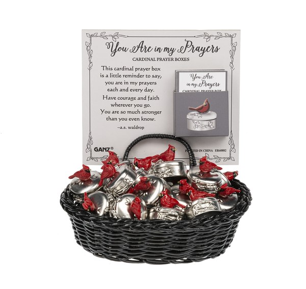 CARDINAL PRAYER BOX CHARM