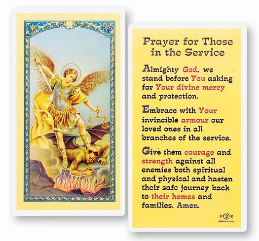 PRAYER FOR THOSE IN THE SERVICES ST MICHAEL