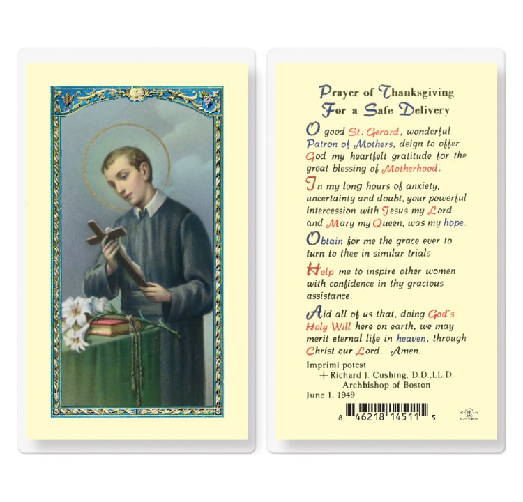 PRAYER OF THANKSGIVING FOR A SAFE DELIVERY Divine Mercy Gift Shop