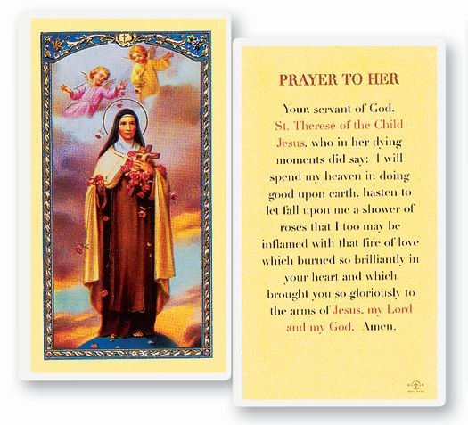 PRAYER TO HER ST THERESE