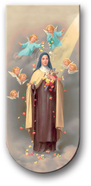 PRAYER TO SAINT THERESE MAGNETIC BOOKMARK