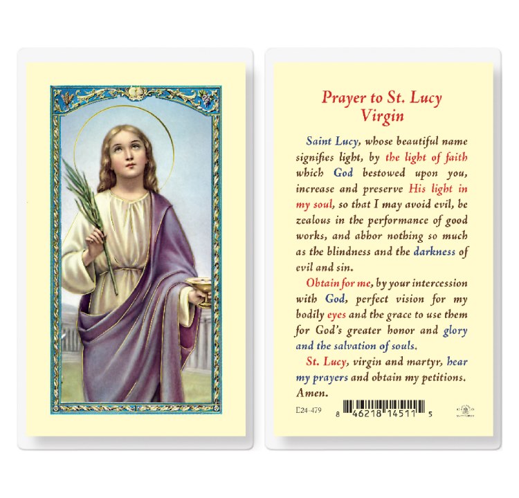PRAYER TO ST LUCY