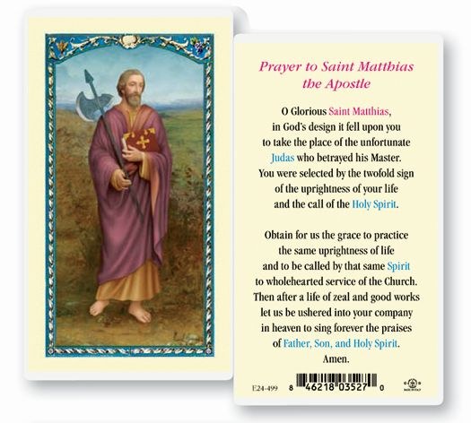 PRAYER TO ST MATTHIAS THE APOSTLE