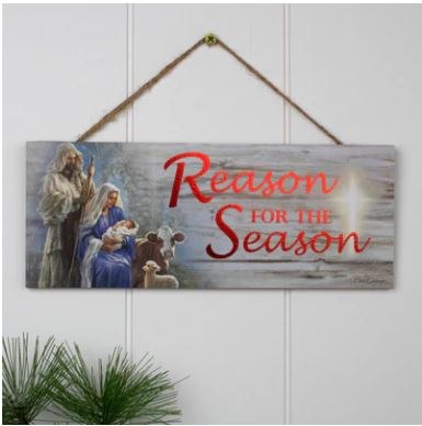 REASON FOR THE SEASON WOODEN SIGN