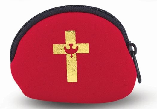 RED ROSARY POUCH