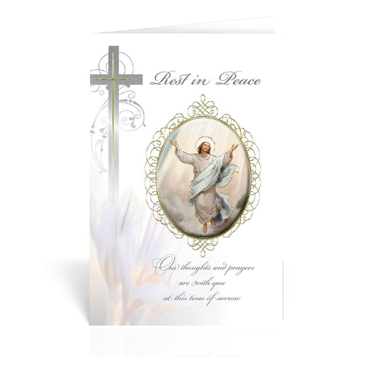 REST IN PEACE SYMPATHY CARD