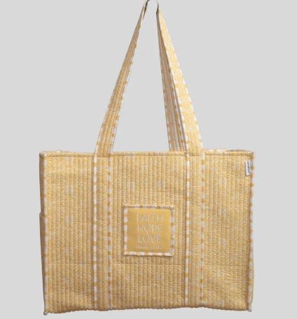 REVERSABLE YELLOW TOTE BAG