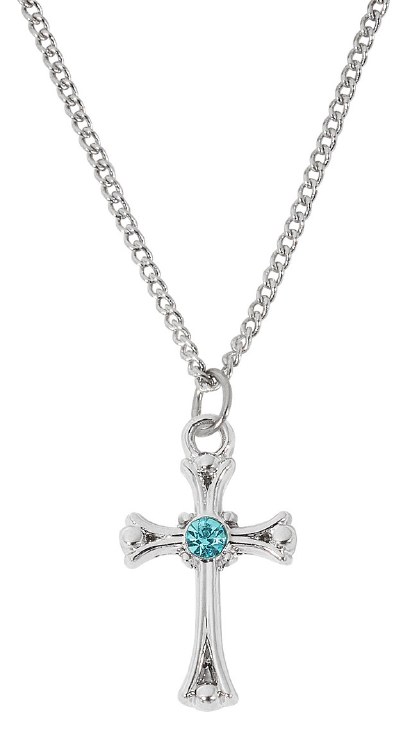 RF AQUA CROSS ON 16-18'' ADJUSTABLE CHAIN