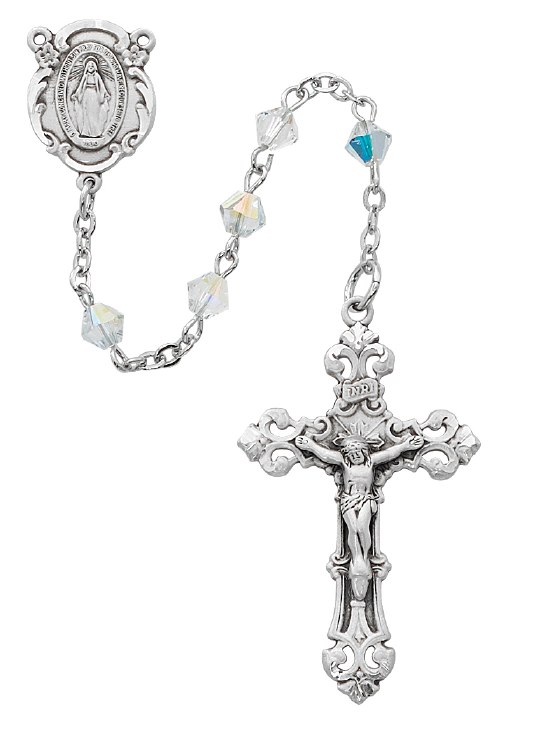 CRYSTAL SWAROVSKI BEAD ROSARY