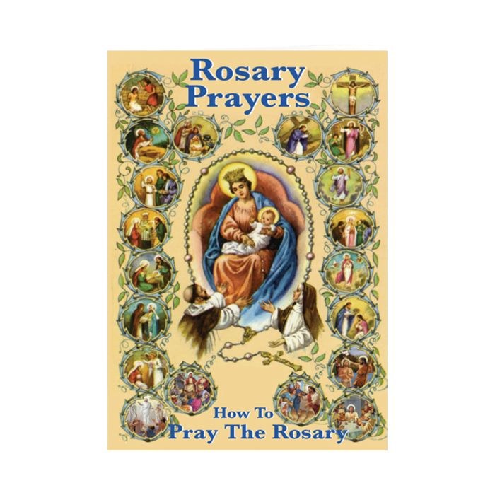 ROSARY PRAYERS HOW TO PRAY THE ROSARY 3.5"X5.5" BOOK