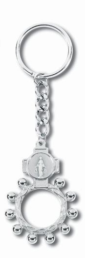 MIRACULOUS ROSARY RING KEY RING