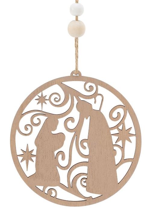 ROUND NATIVITY ORNAMENT