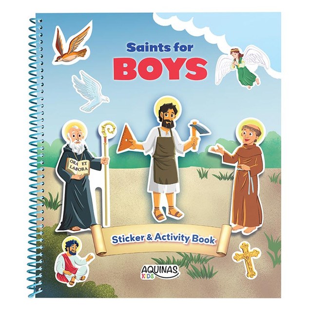 SAINTS FOR BOYS STICKER BOOK