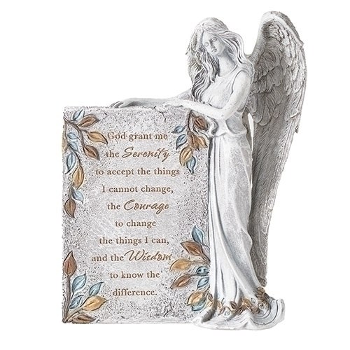 SERENITY PRAYER ANGEL FIGURE