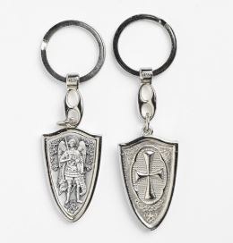 SHIELD ST. MICHAEL KEY CHAIN