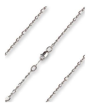 SILVER FIGARO CHAIN 24"