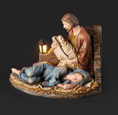 SLEEPING MARY LIGHTED HOLY FAMILY