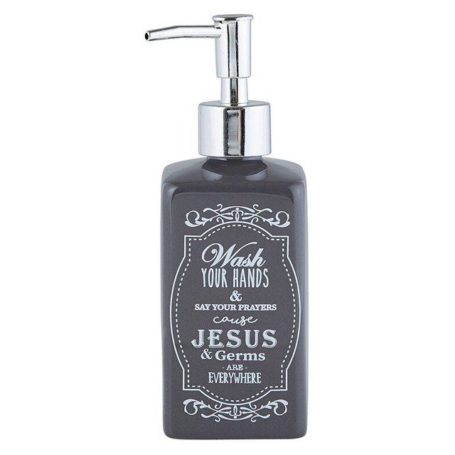 JESUS &amp; GERMS SOAP DISPENSER