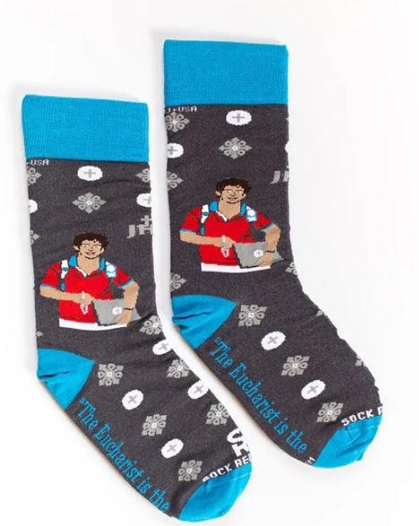 ST. CARLO ACUTIS EUCHAEIST ADULT SOCKS