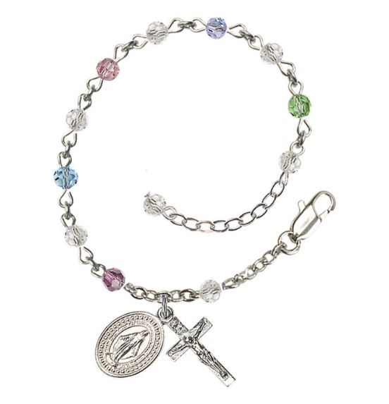 SP 4MM MULTI COLOR ROSARY