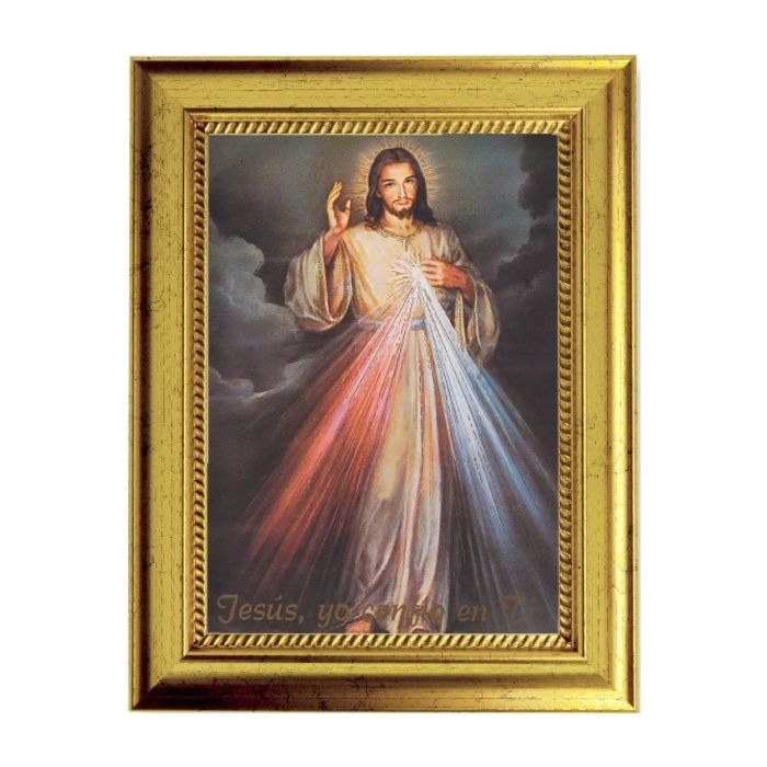 DIVINE MERCY TEXTURED FRAMED IMAGE SPANISH