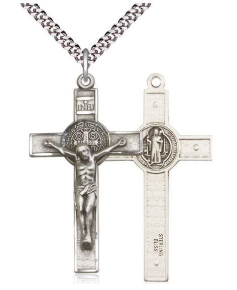 SS BENEDICT CRUCIFIX ENGRAV 24