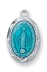 SS BLUE MIRAC MEDAL 16"CHBX