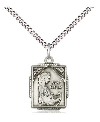 SS CECELIA MEDAL 18" CHAIN