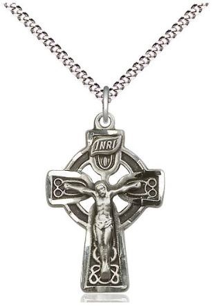 SS CELTIC CRUCIFIX SM SN 18" C